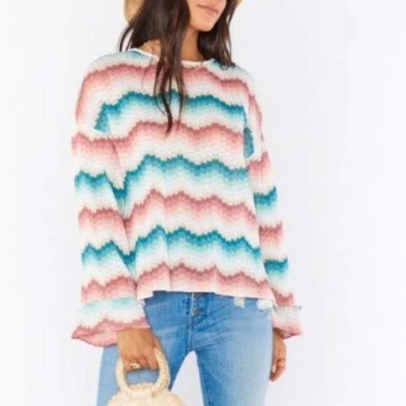 Show Me Your Mumu chevron Sweater - Picture 1 of 10
